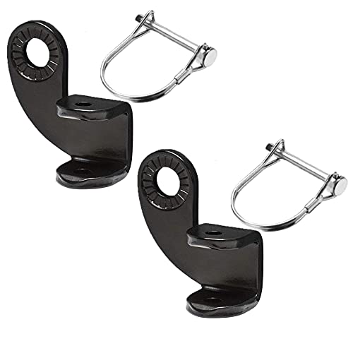 Floatdream 2 Stücke Zusätzliche Kupplung, Fahrrad Anhängerkupplung, Fahrradanhänger, für Anhänger, Fahrradanhängerhaken mit Sicherungsstiften(Schwarz) Cover