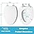 5311012.020 Elongated Toilet Seat Replacement for American Standard Traditional Slow Close Toilet Seat Replacement Parts, Soft Close Toilet Bowl Seat Cover and Lid, White