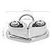 Luqeeg 316 Stainless Steel Marine Cam Cleat, Fairlead Leading Ring Anchor Rope Cleats, Easy to Adjust, Strong Holding Power, for 3-12mm Rope, Suitable for Sailing, Kayaking, Canoeing