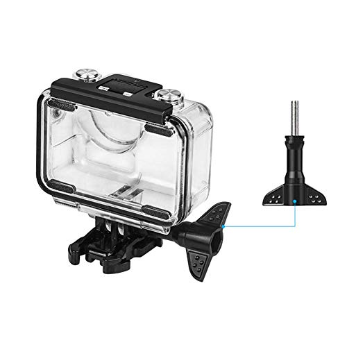 Hensych Caisson étanche Cas de logement Boîtier de Protection de plongée 40 mètres pour OSMO Action Camera avec Accessoires de Support