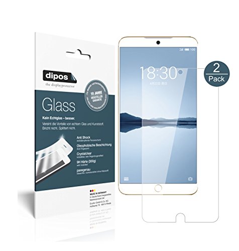 dipos I 2X Protector de Pantalla Compatible con Meizu 15 Plus Vidrio Flexible Cristal Proteccion 9H