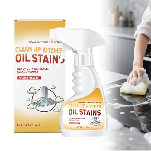 OZDOZD Heavy Oil Stain Cleaner Kitchen, Clean Up Kitchen Oil Stains, 2025 Upgrade Cleaner Spray Degreaser Cleaner, Stain Remover for Pot, Stoves and Range Hoods (1)