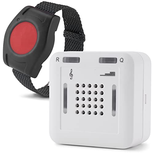ELDAT - Mobiler Hausnotruf mit Notrufsendern und Quittierungsfunktion - Notrufknopf für Senioren - RS16 mit Armbandsender RT26