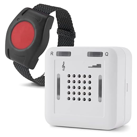 ELDAT - Mobiler Hausnotruf mit Notrufsendern und Quittierungsfunktion - Notrufknopf für Senioren - RS16 mit Armbandsender RT26