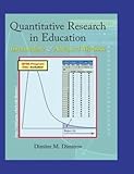 Quantitative Research in Education - Intermediate & Advanced Methods by Dimiter M. Dimitrov (2009-05-03)