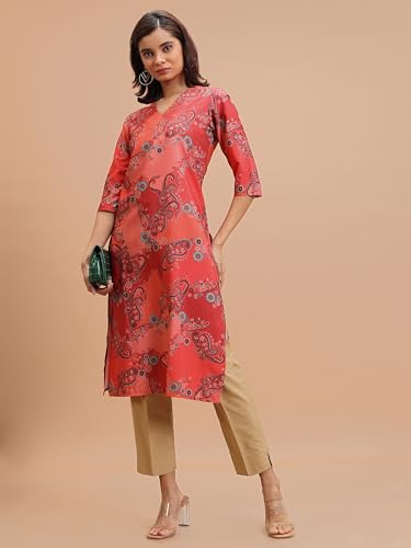 Image of Ketch Women's Polyester Regular Fit Casual Kurta