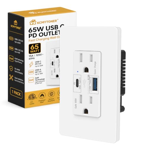 Kcmytoner 65W USB-C Wall Outlet