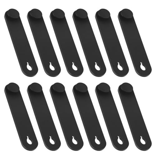 Ryaupy 12PCS Organizzatore per Fascette Gomma - Supporto Universale per Cavi di Moto e Bicicletta