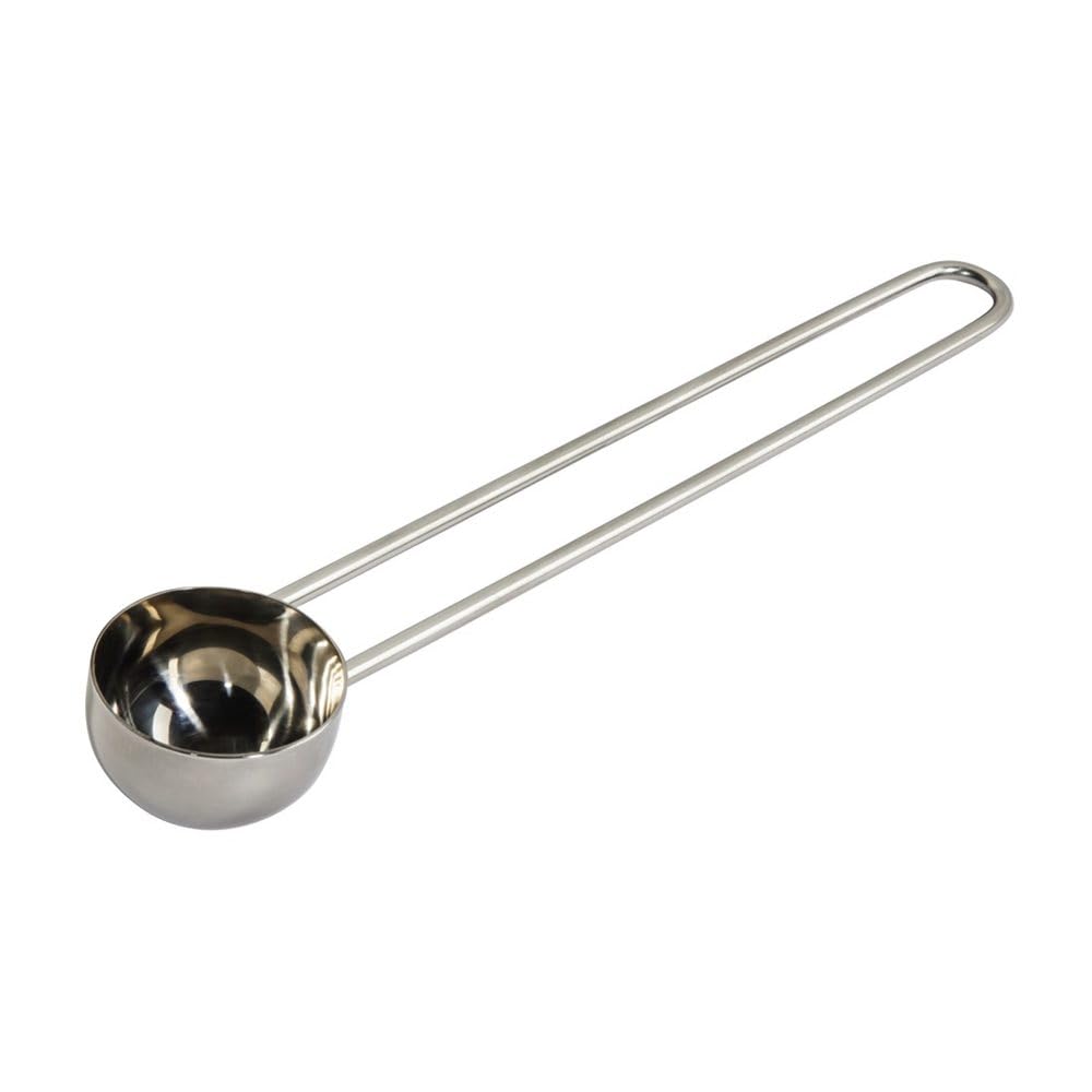Xavax teaspoon (for approx. 6g coffee powder, coffee measure spoon made of stainless steel, coffee lot 16.8 cm long, dishwasher-safe and food safe) silver