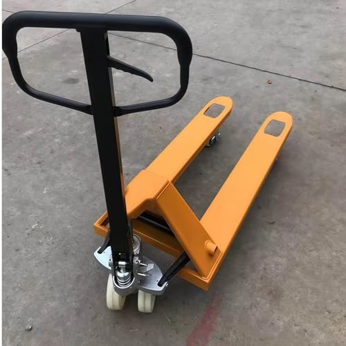 Martinetto idraulico per pallet, capacità 2000 kg, carrello manuale manuale per spazi ristretti, movimentazione di materiali pesanti con ruote in acciaio resistente