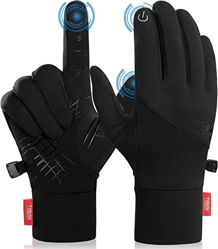 Gants d'hiver, Gants De Sport, Doublure en Molleton Thermique Coupe-Vent Imperméable Antidérapant Écran Tactile Gants Mitaines pour Hommes Femmes Vélo Moto Ski Course Randonnée Camping Cover