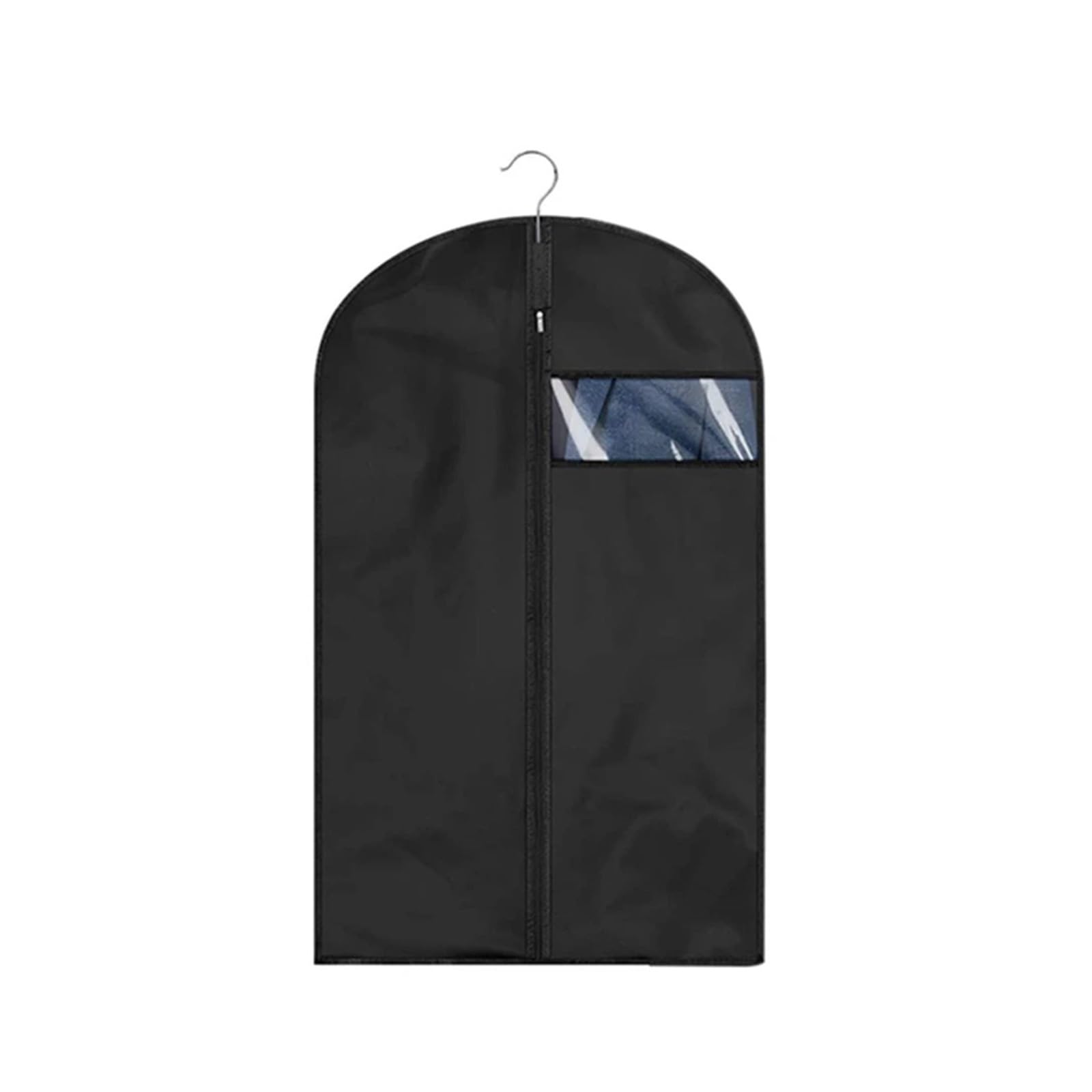 Garment Bag 3PCS Dustproof Clothing Covers Waterproof Clothes Cover Coat Suit Dress Protector Hanging Garment Bags Closet Organizer(Black 60x100cm)