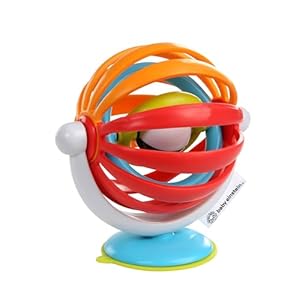 Baby Einstein Sticky Spinner – Juguete de actividades para silla alta sin BPA, a partir de 3 meses