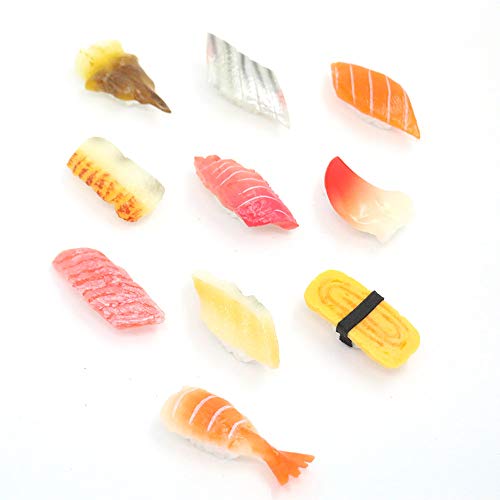 Nice purchase Künstliche Sushi Fake Food Simulation Realistische Lebensechte Nigiri Onigiri Dessert für Dekoration Display Requisiten Modell Sashimi (10 Stück Stil B) Cover