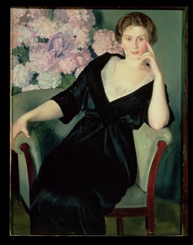 Affiche decorative portrait de Rene Ivanovna Notgaft pour salon moderne 60x90cm