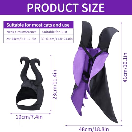Shyllin Disfraces de Ropa de Mascota Halloween, Capa de Mascota para Halloween, Disfraz De Halloween del Gatos Perros, Ideal para Halloween, Navidad, Fiestas, Cosplay, Ropa Divertida para Mascotas. 2 Shyllin Disfraces de Ropa de Mascota Halloween, Capa de Mascota para Halloween, Disfraz De Halloween del Gatos Perros, Ideal para Halloween, Navidad, Fiestas, Cosplay, Ropa Divertida para Mascotas.