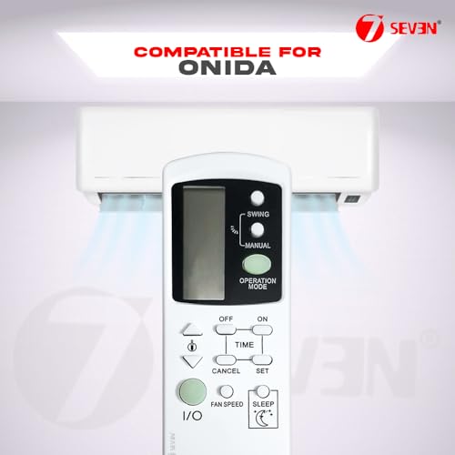 Image of 7SEVEN Compatible AC-39 Original AC Remote for Onida Window and Split Air Conditioner Remotes Control and Make Sure existing Remote of Onida AC Match Same with Each Feature or Function.