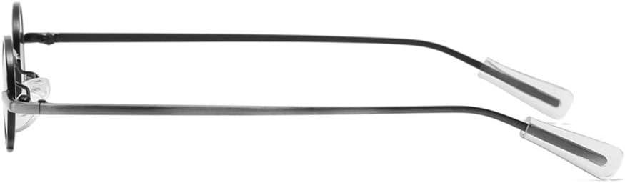 KESYOO Circle Glasses Small Round Frame Sunglasses Creative Eyeglasses Decorative Party Glasses Beach Eyewear for Men Women (Black) - Image 6