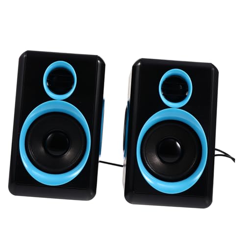 SWOOMEY 2pcs Mini USB Speakers Compact Loudspeaker Box Outstanding Sound Quality for Home Office Use Compatible Laptops and Tablets Friends