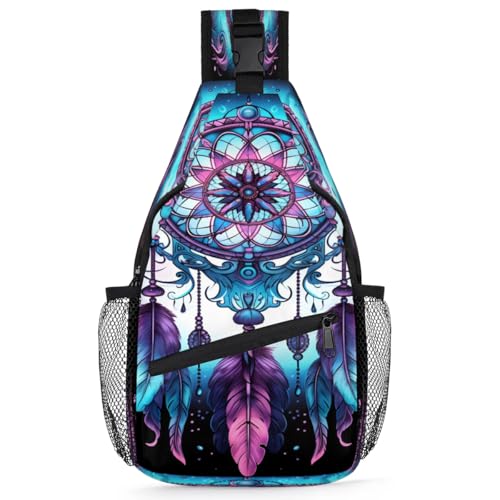 Bolso cruzado unisex multifuncional Sling Bag para mujer y hombre miniatura 1