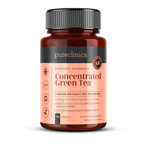 Pureclinica Concentrated Green Tea 10,000mg x 180 Tablets - 6 Months Supply