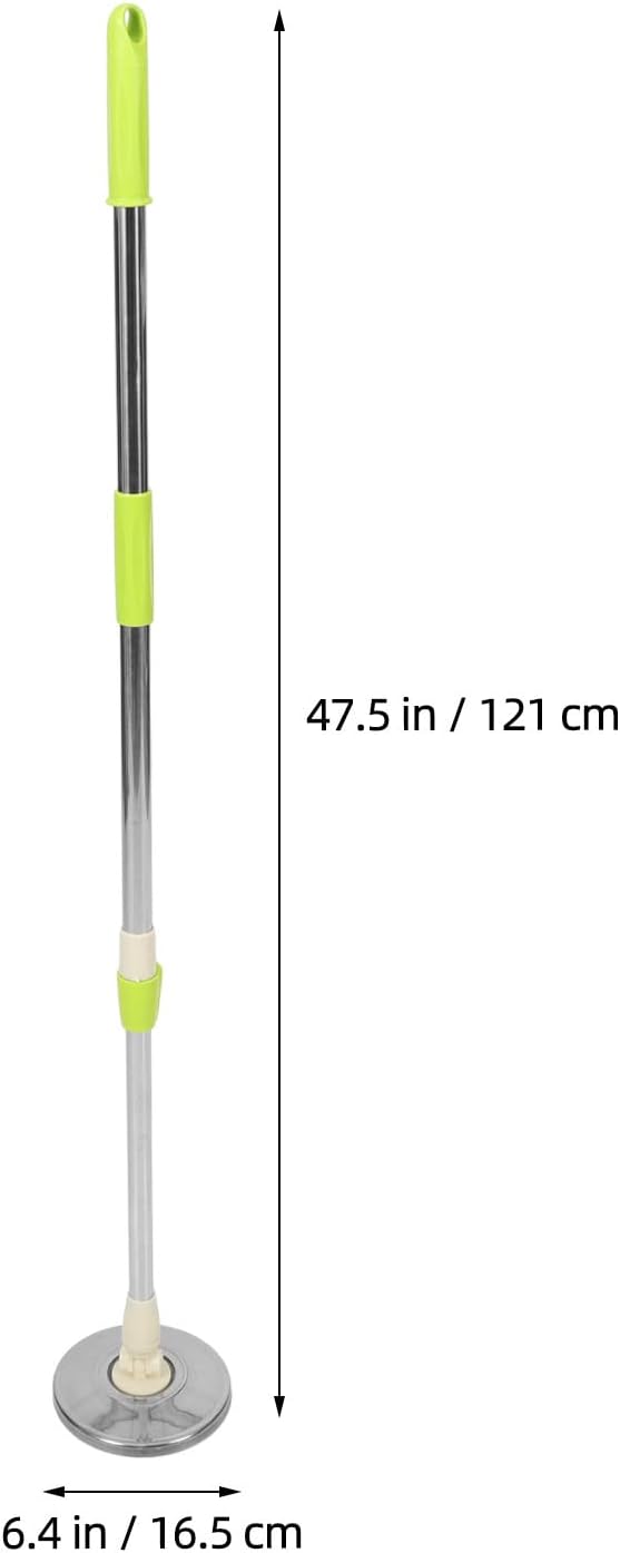 Rotatable Stainless Steel Mop Handle Telescopic Replacement Pole with Reinforced Explosionproof Design Mop Supplies Accessory for Domestic and Commercial Use