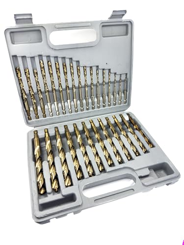 Image of Drill America 29 Piece Quick Change Cobalt Drill Set with Hex Shank in Round Plastic Case, (1/16" - 1/2" x 64ths), COHEX Series