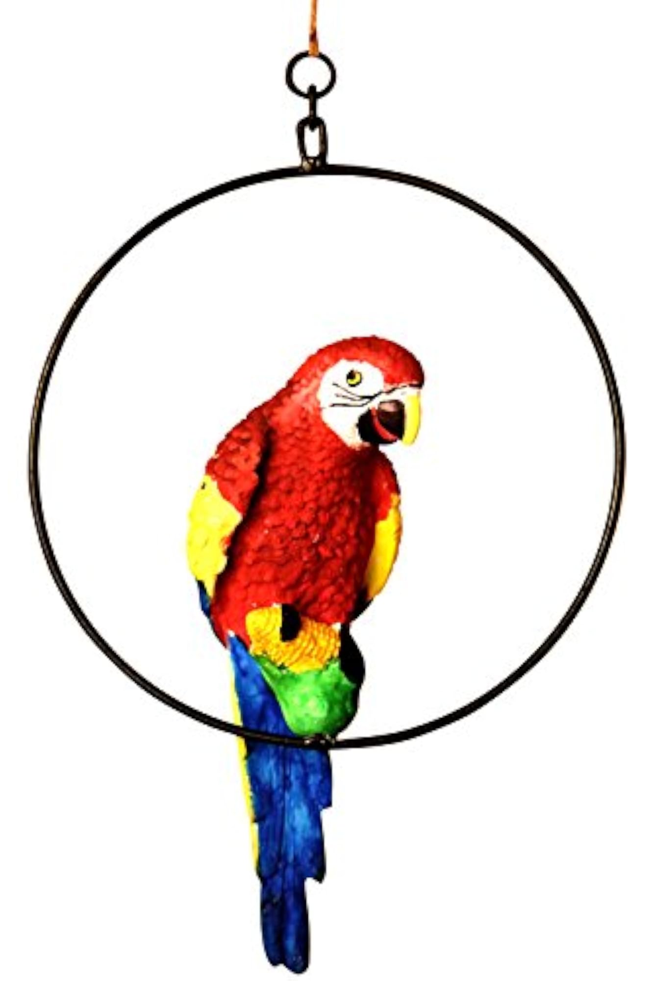 MARINER'S Hanging Parrot for Home Décor, Vibrant Garden Accent