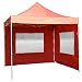Produktbild Nexos PROFI Faltpavillon Partyzelt Pavillon 3x3 m mit 2 Seitenteilen - hochwertige Ausführung - wasserdichtes Dach mit PVC-coating - 270 g/m² incl. Tragetasche und Zubehör  Farbe: terracotta