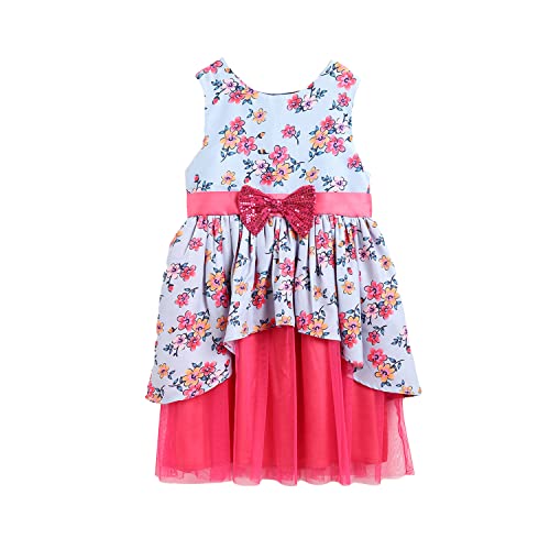 Image of Nautinati Polyester Dress for Kids Girls Mini Casual