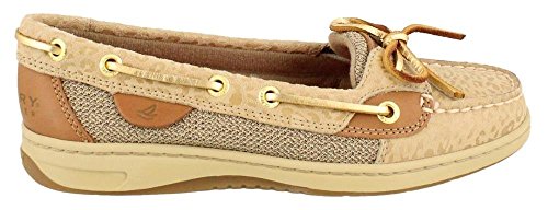 Image of Sperry womens Angelfish loafers shoes, Natural Embossed Leopard, 8 US
