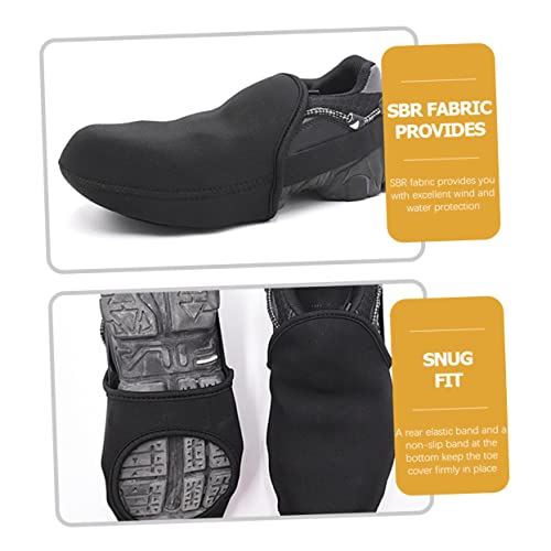 Cubiertas de zapatos de ciclismo POPETPOP impermeables y a prueba de viento miniatura 3