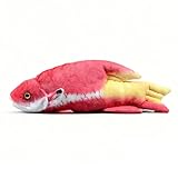 Fabrication fiable pour un service durable : le jouet en peluche pour Magnifique poisson Bodhi est fabriqué en tissu de qualité, rempli de coton PP, léger et doux, apportant une expérience de jeu confortable, pas facile à déchirer ou à décolorer, capable de vous accompagner pendant longtemps