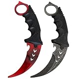 MSgumiho Stainless Steel Fixed Trainer Tool with Sheath and Cord Suitable for Hunting Camping Field