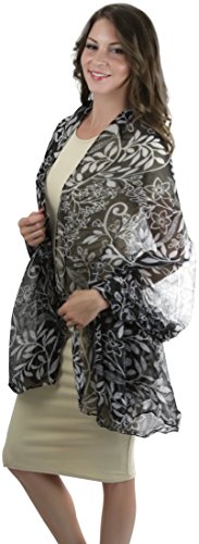 ToBeInStyle Women's Contrast Floral Print Scarf2