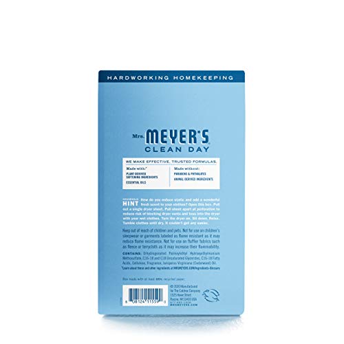 Mrs. Meyer's Clean Day Rain Water Dryer Sheets #TOP24