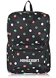 Minecraft 3 Piece Backpack Set - Backpack, Sticker Decal & Button Pin - Minecraft Creeper Face...
