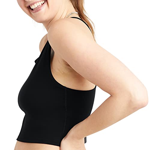 Champion Women's Crop Top, Soft Touch, Moisture Wicking, Ribbed Cropped Top for Women3