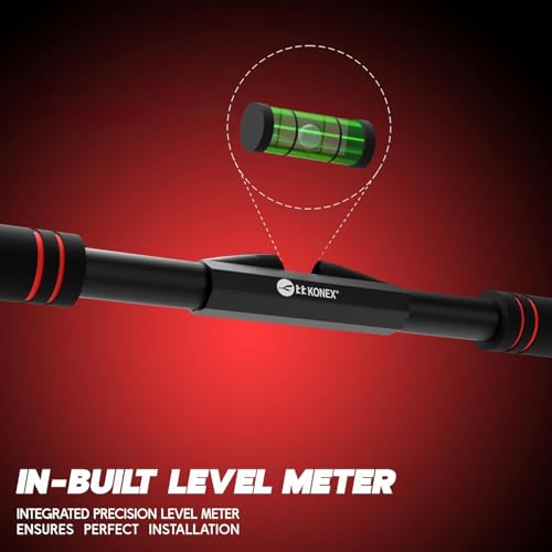 Image of Konex Pull Up Bar| Adjustable|60-100 Cm| Anti Slip Grip | Upto 200 kg | Solid