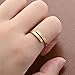 LIU JUN Trust God Ring For Women, Inspirational Ring Engraved TRUST GOD Fashion Stainless Steel Adjustable Religious Faith Rings for Women Men Jewelry Gifts (Gold)