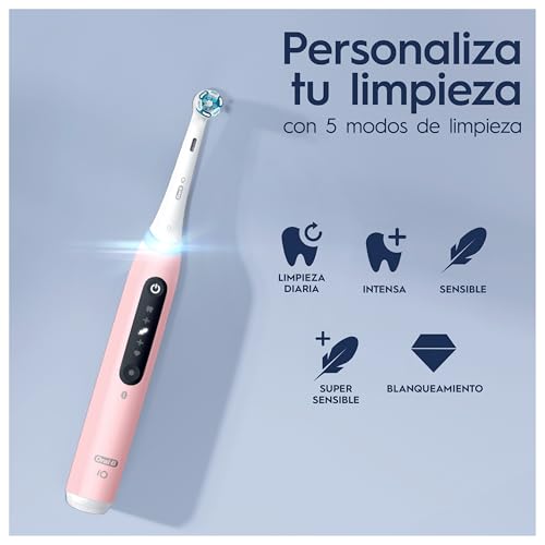 Oral-B iO 5N Elektrische Zahnbürste, Rosa, mit Bluetooth, 1 Bürste, 1 Reiseetui – Bild 4