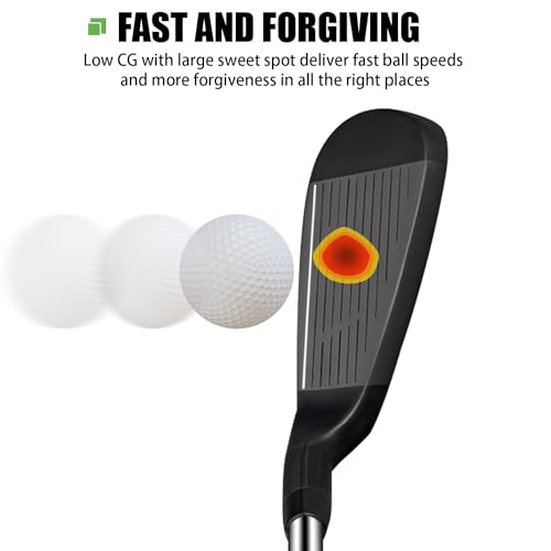 Mazel Wm-X1/2 Individual Men Golf Club Irons 1,2,3,4,5,6,7,8,9,Pitching Wedge,Approach Wedge,Sand Wedge With Graphite/Steel Shafts For Right Handed thumb #2