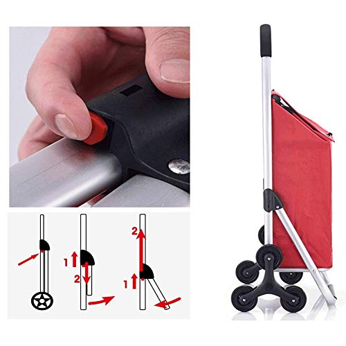 Carretilla portátil multifunción plegable para compras miniatura 7