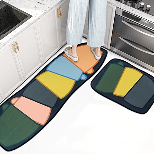 Image of HomeCloud Rubber 6mm Fruit Printed Thick Anti Slip, Washable, Big Size, Printed, Designer Folding Kitchen Mat for Floor Home Bedroom -, Standard Size (40 x 120 cm 40 x 60 cm)
