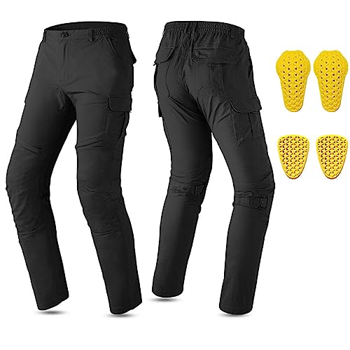 Pantalon de protection moto extensible contre les chocs de route