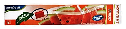 Multi-Purpose Jumbo Size Plastic Storage Bags, 2.5 Gallon, 4-pk - Thumbnail 3