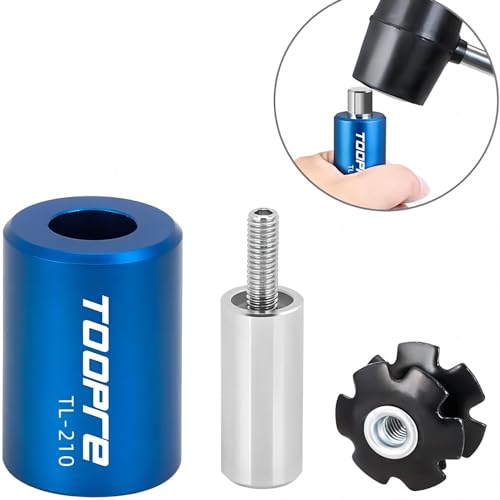Bicycle Fork Star Nut Setter Headsets Star Nut Installation Nut Adjustment Tool for 22.2 25.4 28.6 mm, Blue, standards - Image 2