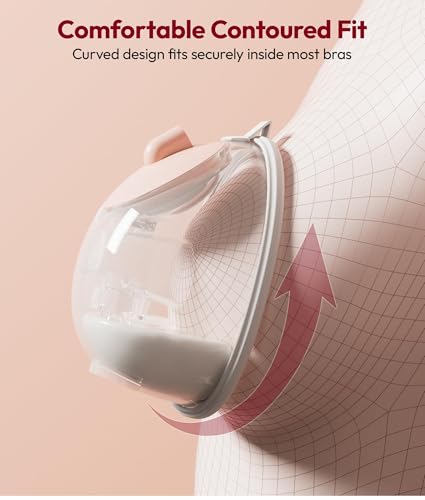 Image of NCVI Wearable Breast Pump, in-Bra Hands-Free Electric Pump with Carry Case