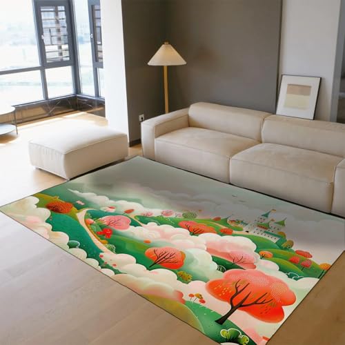 Tapis lavable 90x150cm antidérapant pour descente de lit sans glisse