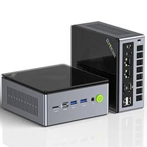 GMKtec M7 AMD Ryzen 7 Gaming Mini PC 6850H(8C/16T 4.70Ghz) Preinstalled 11 Pro Dual LAN 2.5Gbps Micro PC,32GB DDR5 4800MHz Dual Channel (16GB*2) 1TB PCIe4.0 SSD/USB4.0/HDMI/DP/USB-C/WiFi 6/BT 5.2